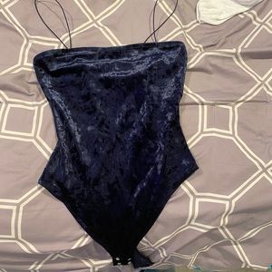 garage velvet body suit